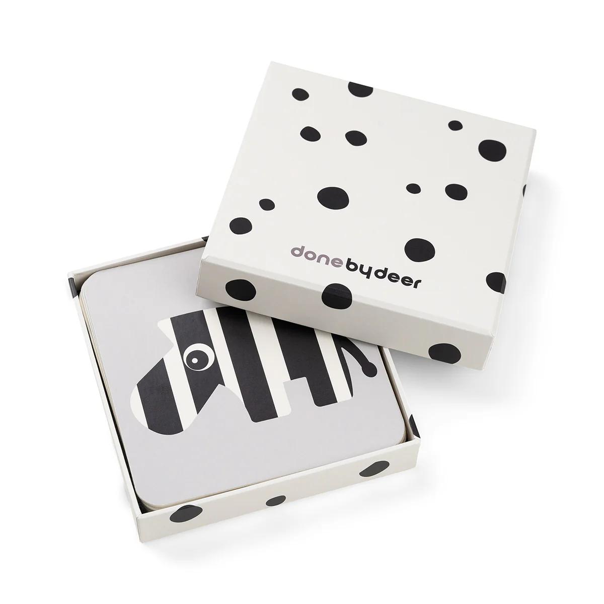 10 cartes de contraste pour bébés Deer friends Done by Deer mezcla