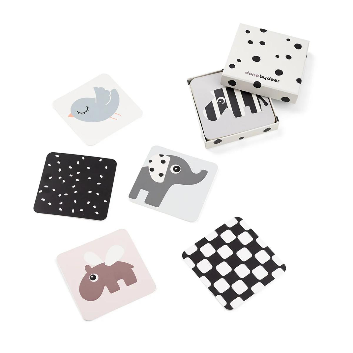 10 cartes de contraste pour bébés Deer friends Done by Deer mezcla