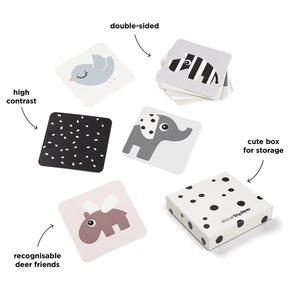 10 cartes de contraste pour bébés Deer friends Done by Deer mezcla