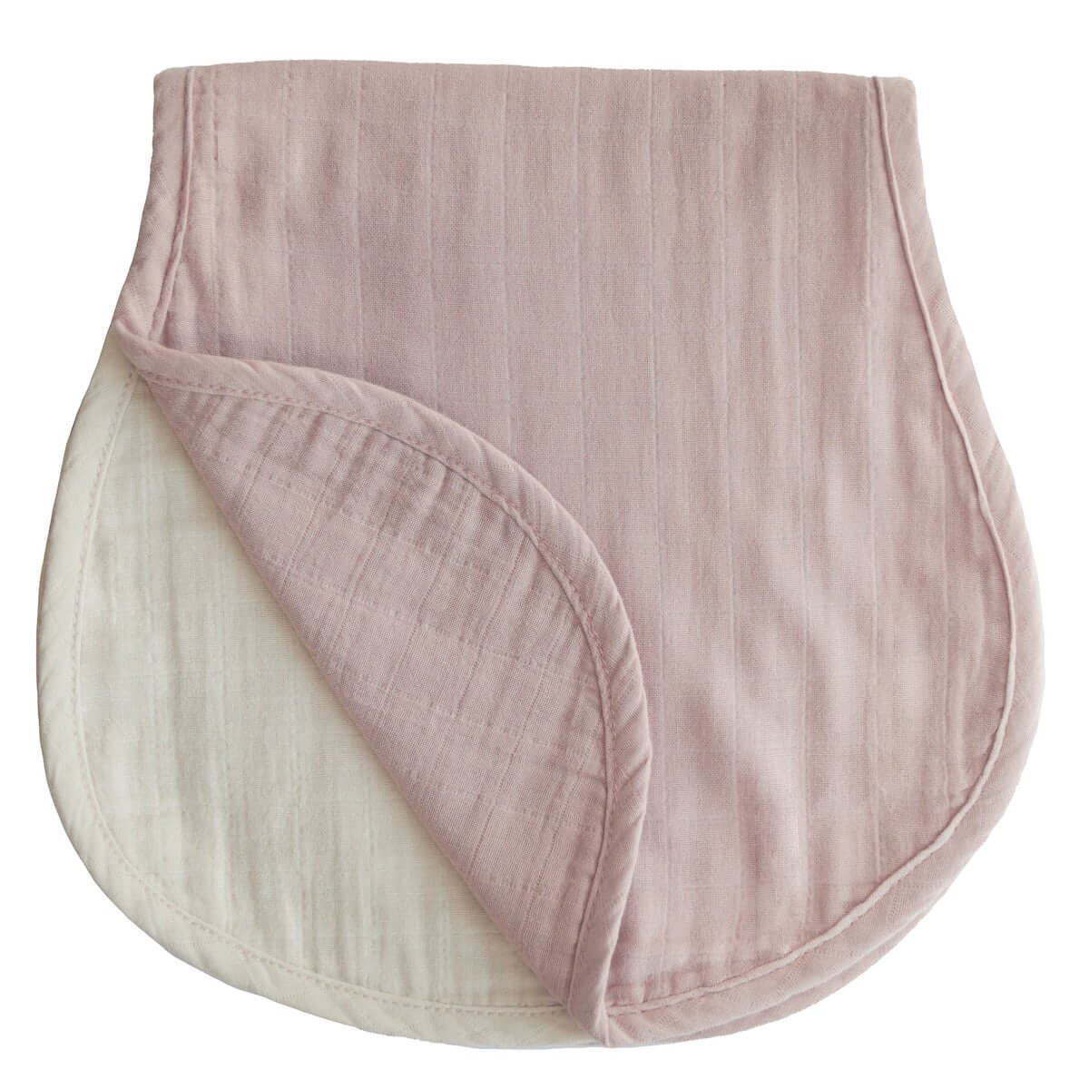 2 bavoirs à épaule Mushie Roman-Blush Fog