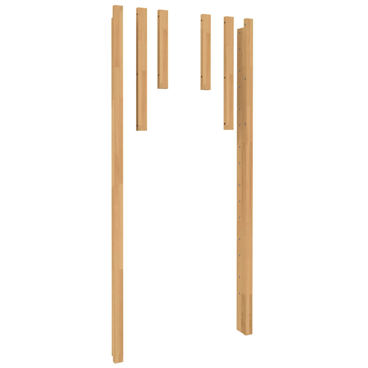 2 sets de pieds d'angle pour lits twin-over-full 90/140x200cm DESTYLE de Breuyn naturel