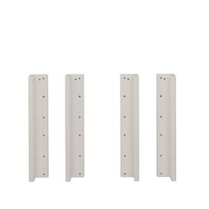 4 poteaux d'angle 57cm DELUXE De Breuyn blanc