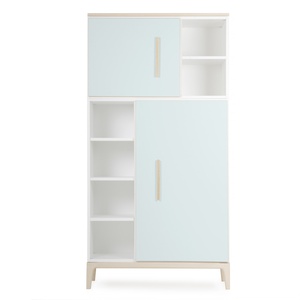 Armoire 173 cm 2 portes NADO Curve finition frêne mint