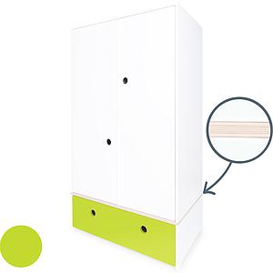 Armoire 2 portes COLORFLEX façade tiroir lime 
