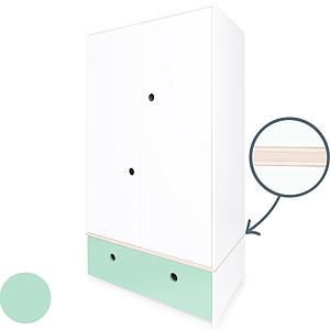 Armoire 2 portes COLORFLEX façade tiroir mint 