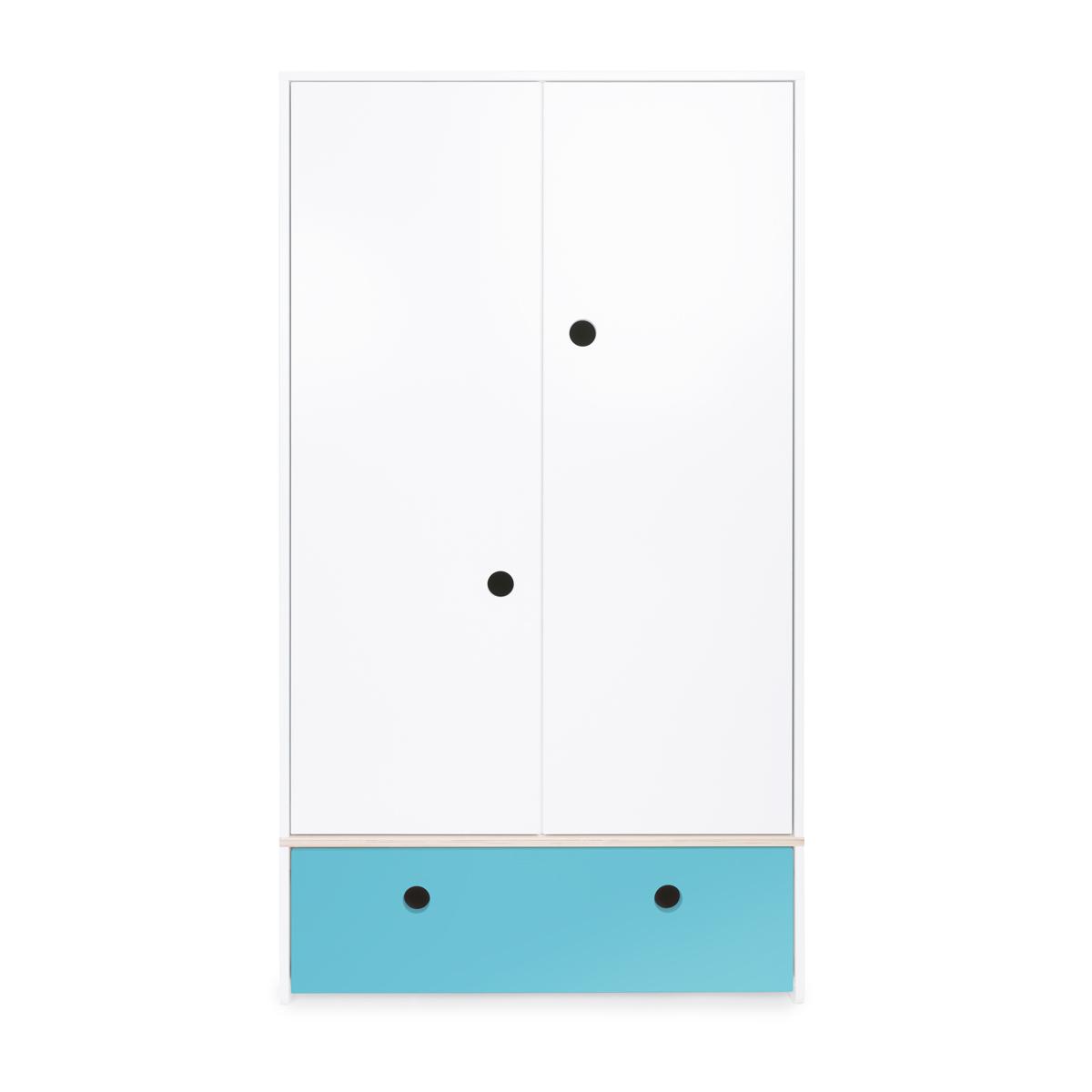 Armoire 2 portes COLORFLEX façade tiroir paradise blue 