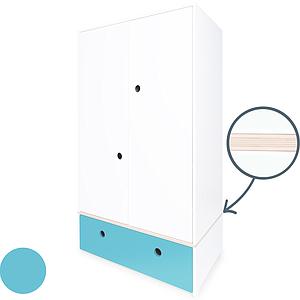Armoire 2 portes COLORFLEX façade tiroir paradise blue 