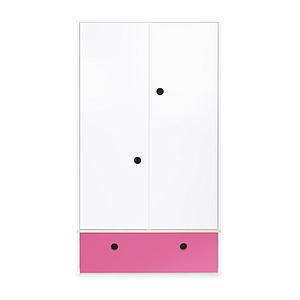 Armoire 2 portes COLORFLEX façade tiroir pink 