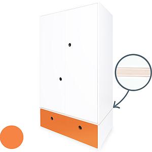Armoire 2 portes COLORFLEX façade tiroir pure orange 