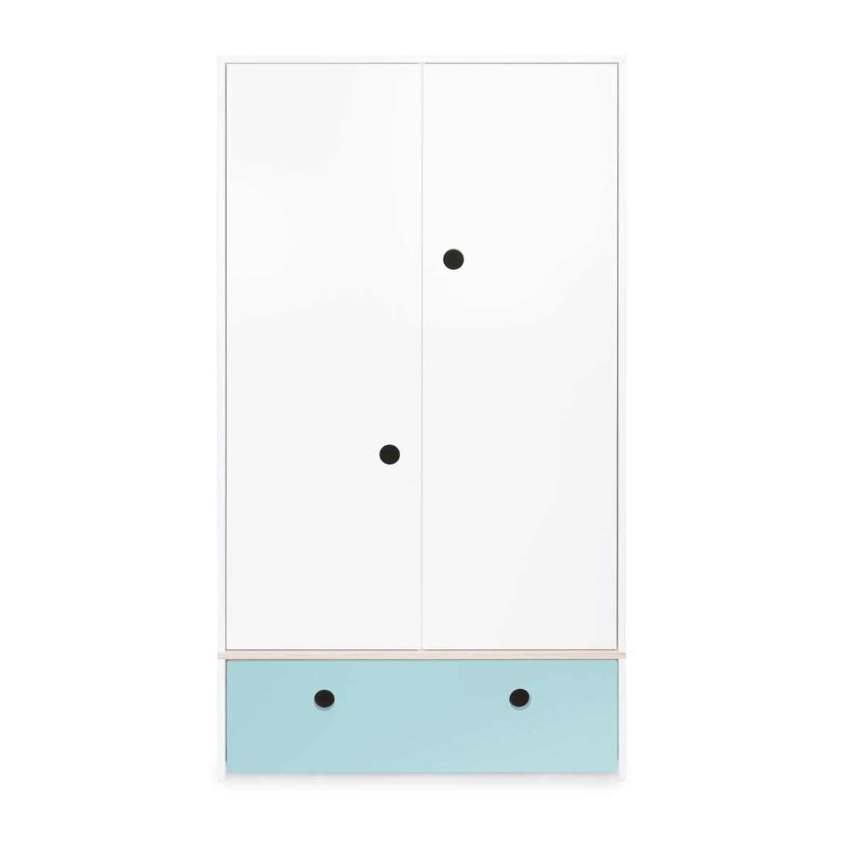 Armoire 2 portes COLORFLEX façade tiroir sky blue 