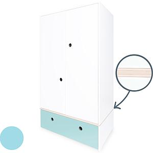 Armoire 2 portes COLORFLEX façade tiroir sky blue 