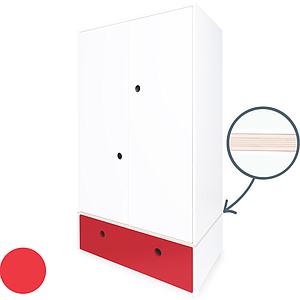Armoire 2 portes COLORFLEX façade tiroir true red 