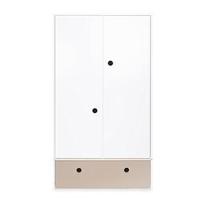 Armoire 2 portes COLORFLEX façade tiroir warm grey 