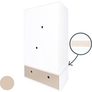 Armoire 2 portes COLORFLEX façade tiroir warm grey 