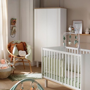 Armoire 2 portes ELEONORE Sauthon blanc