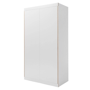 Armoire 2 portes FLAI Müller Small Living bord blanc-bouleau
