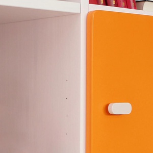 Armoire 3 portes 93x113cm DESTYLE de Breuyn blanc orange