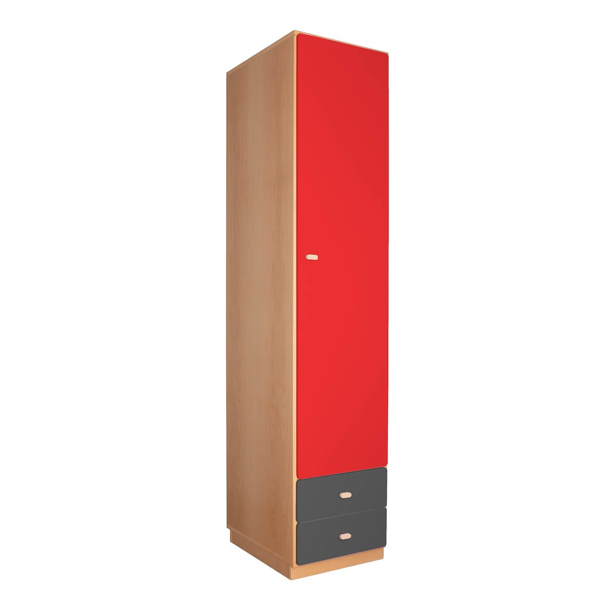 Armoire 47,4x218cm DESTYLE de Breuyn naturel anthracite red