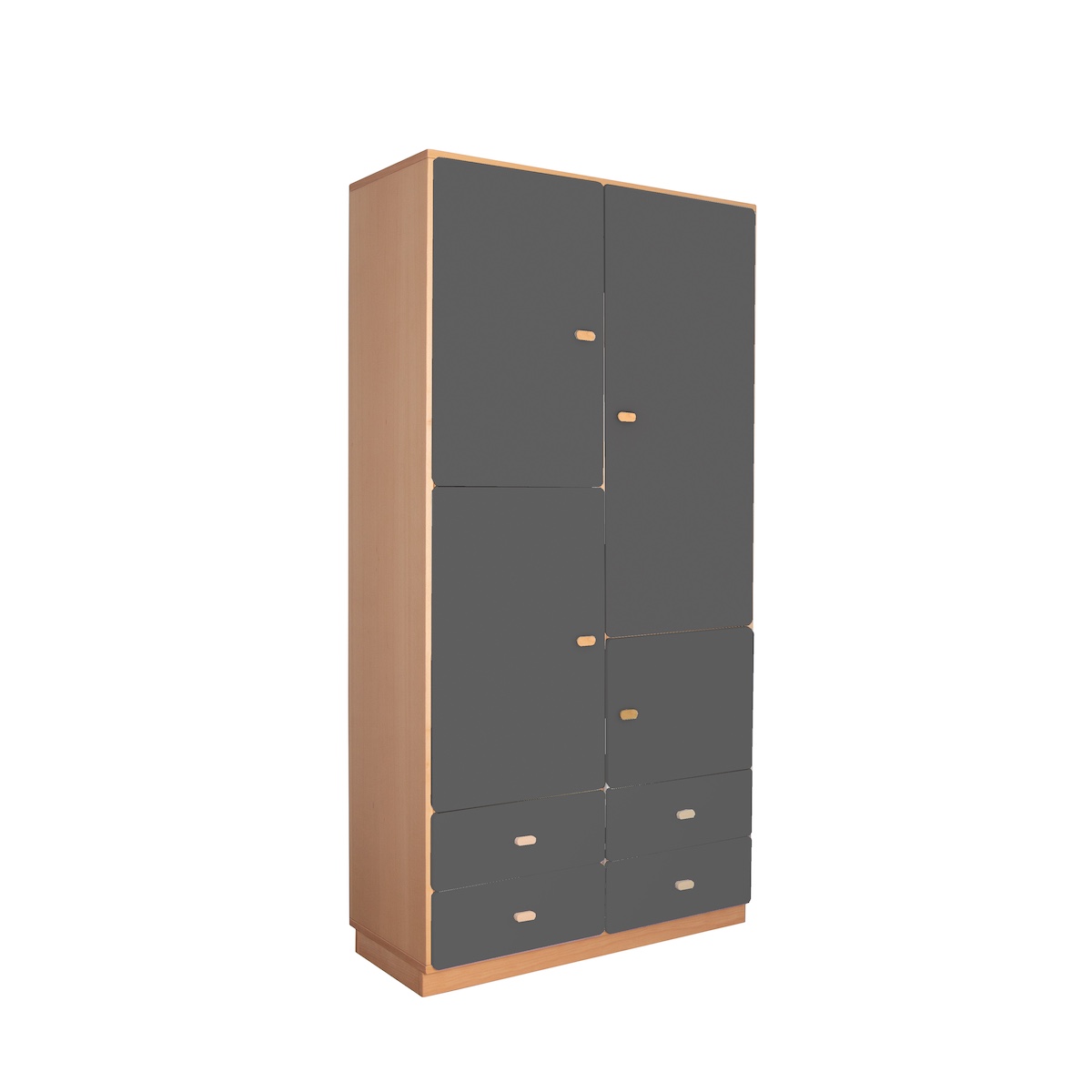 Armoire 93x184cm DESTYLE de Breuyn naturel anthracite