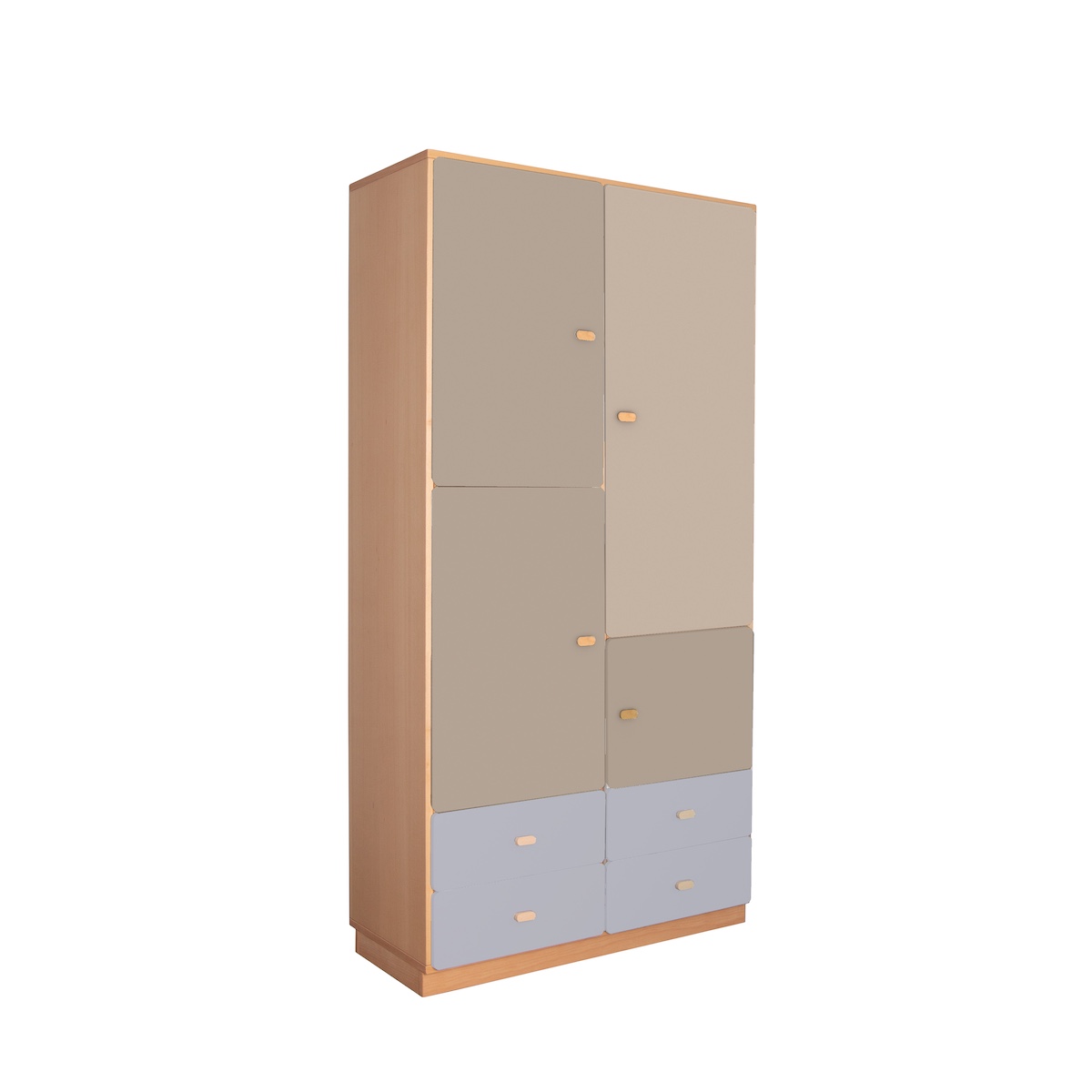 Armoire 93x184cm DESTYLE de Breuyn naturel light grey grey