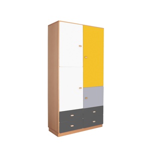 Armoire 93x184cm DESTYLE de Breuyn naturel yellow grey