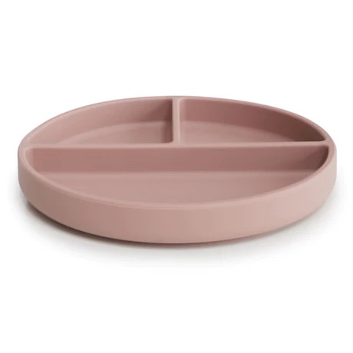 Assiette silicone Mushie Blush