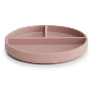 Assiette silicone Mushie Blush
