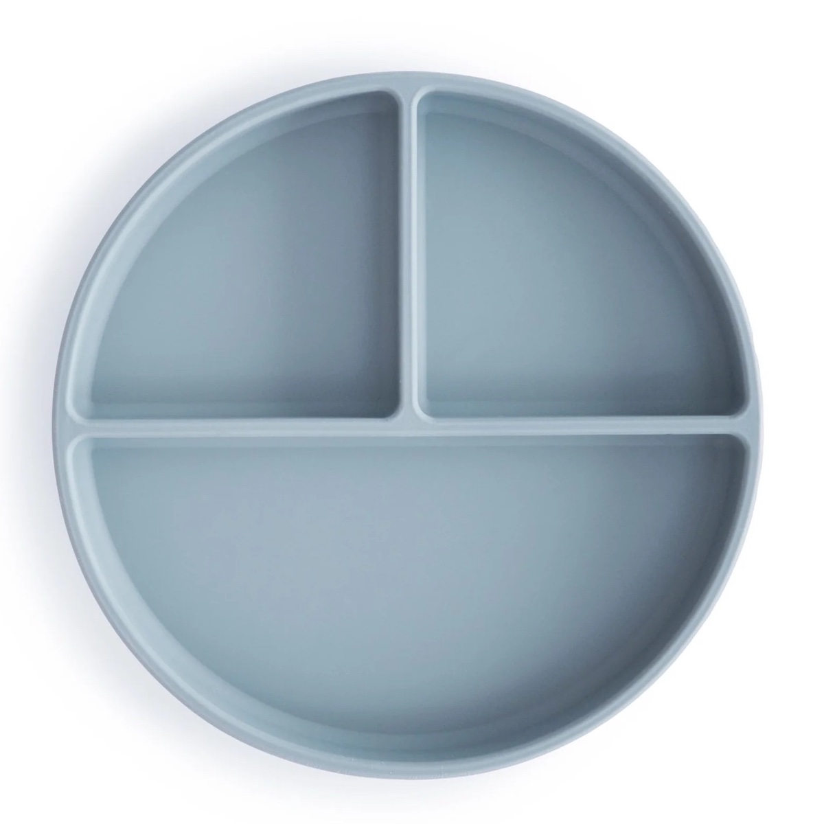 Assiette silicone Mushie Powder blue
