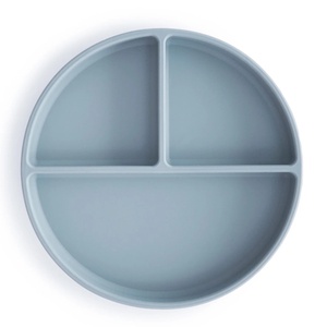 Assiette silicone Mushie Powder blue