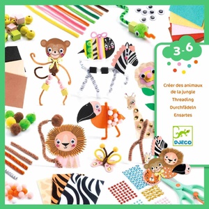 Atelier bricolage Animaux de la jungle BOÎTE À CRÉER Djeco
