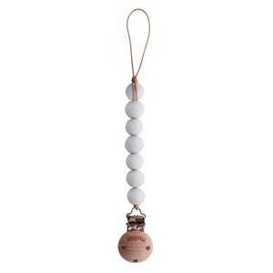 Attache tétine HALO Mushie White