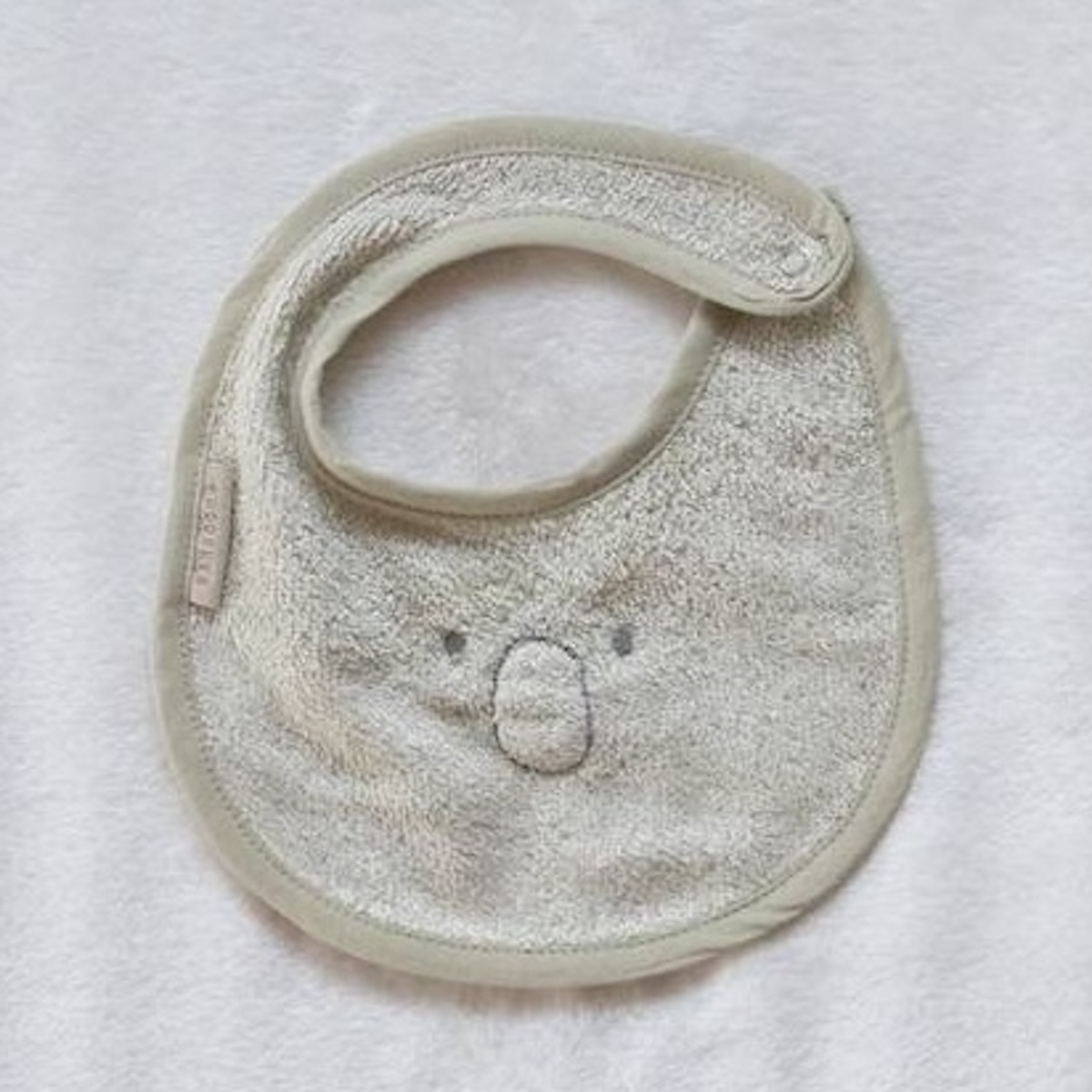 Bavoir Koala 25cm Bamboom oyser grey