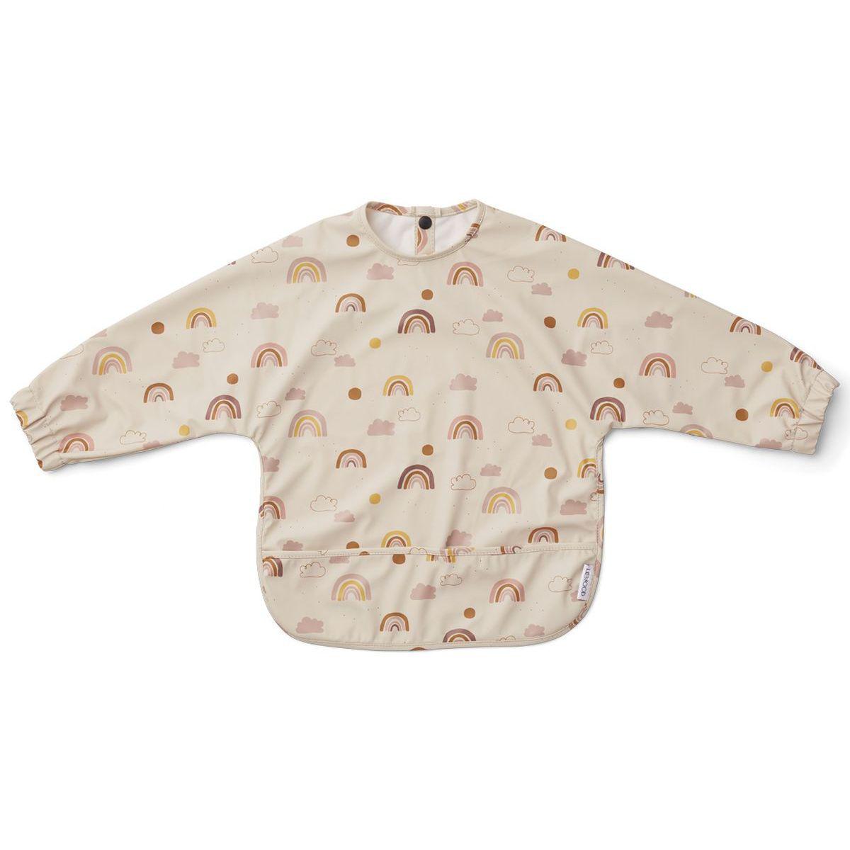 Bavoir Manches Longues Merle Liewood Rainbow Love Sandy Abitare Kids