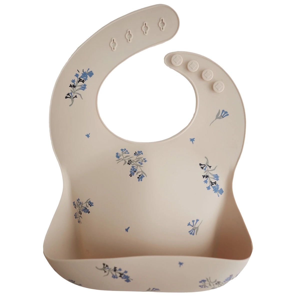 Bavoir silicone Mushie Lilac Flowers