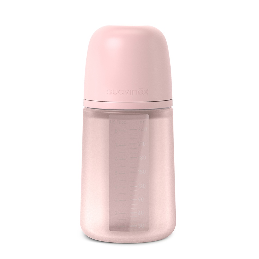 Biberon 240ml silicona fisiológica SX Pro SOFT FM Suavinex Rosa I3