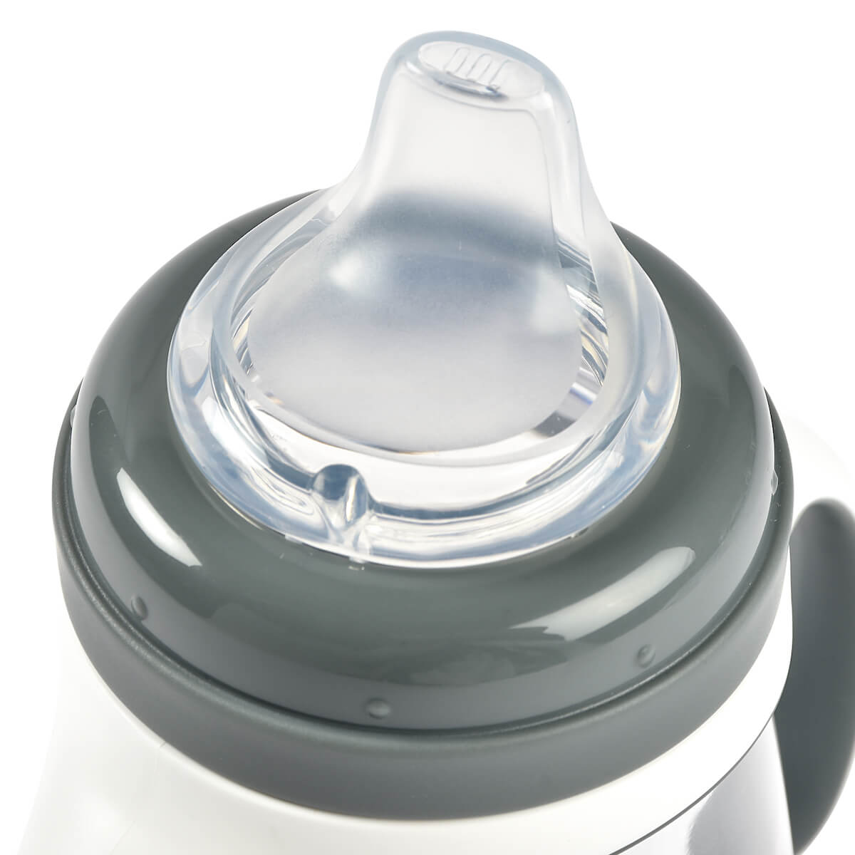 Biberón de aprendizaje antigoteo 2 en 1 210ml Beaba gris mineral