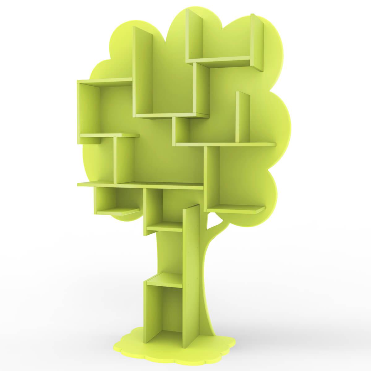 Bibliothèque arbre LOUANE Mathy by Bols vert pomme