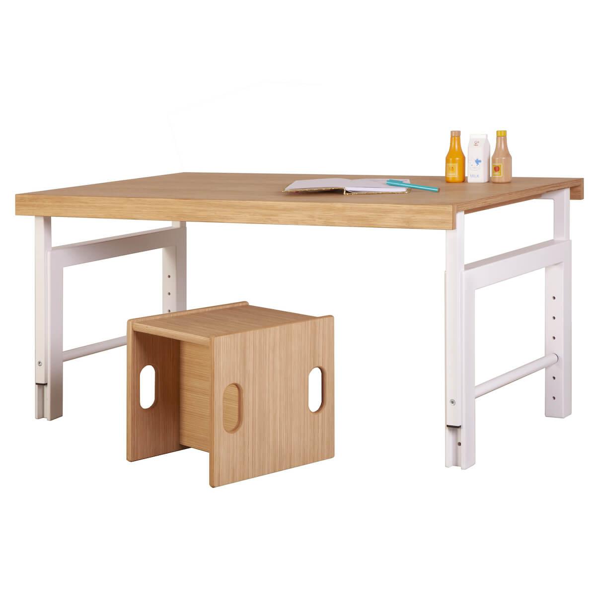 Bureau ZIGGY de Breuyn hêtre massif finition blanc-chêne