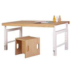 Bureau ZIGGY de Breuyn hêtre massif finition blanc-chêne