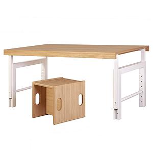 Bureau ZIGGY de Breuyn hêtre massif finition blanc-chêne