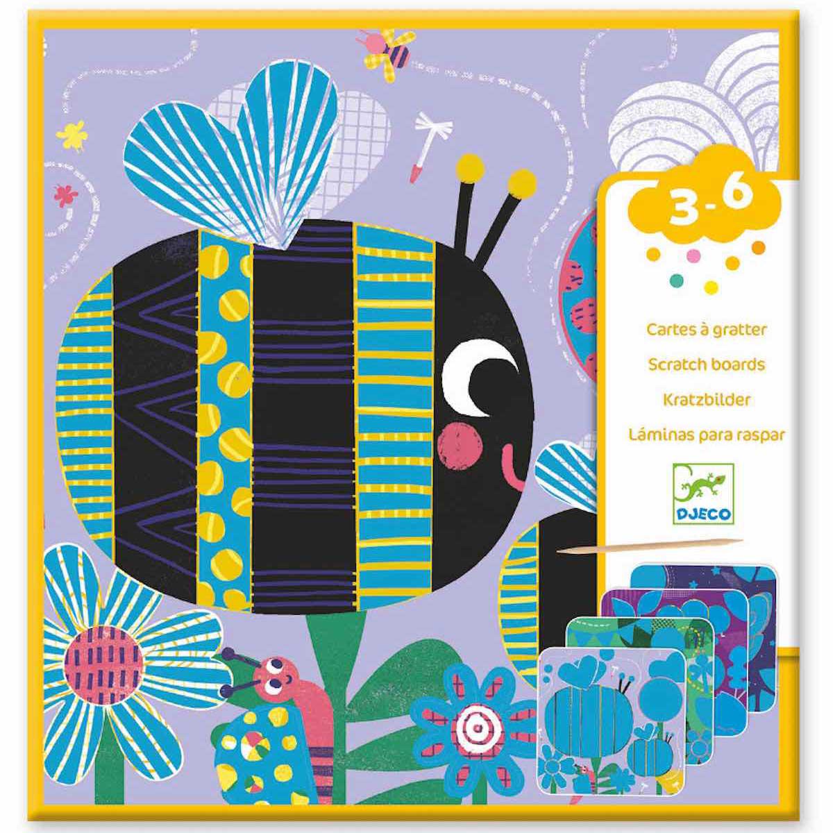 Cartes à gratter TOUTES PETITES BÊTES Djeco