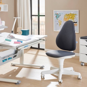 Chaise de bureau enfants-adolescents JOOKI Paidi bleu clair-blanc