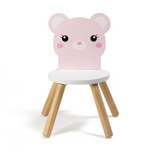Chaise enfant en bois avec ours en peluche KIRUMY Eurekakids