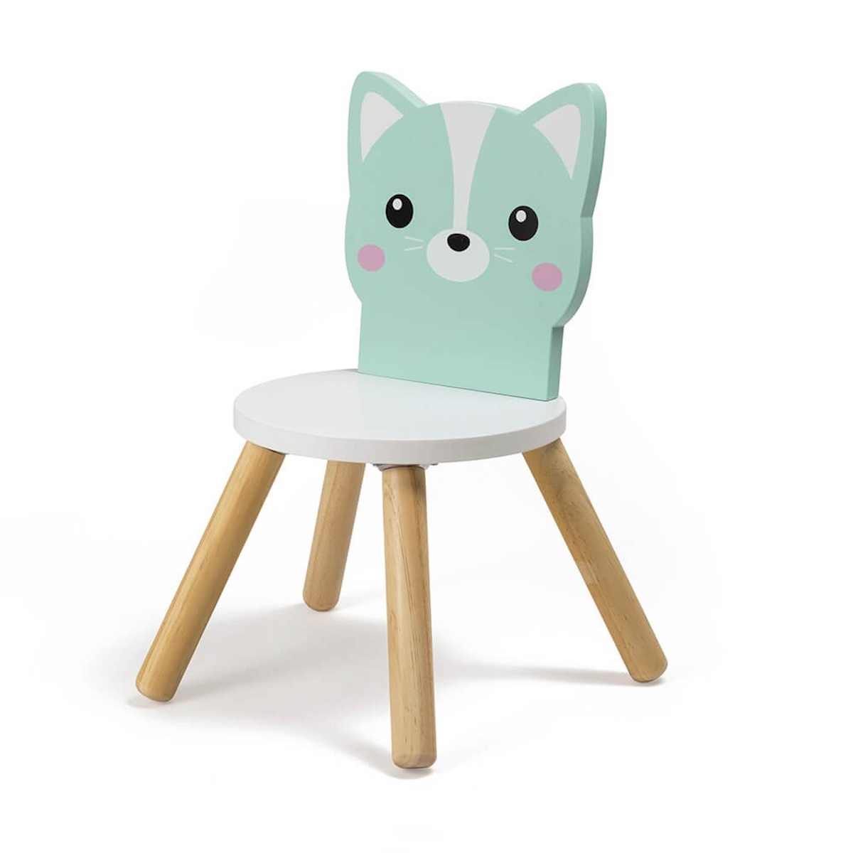 Chaise enfant en bois en forme de chaton KIRUMY Eurekakids