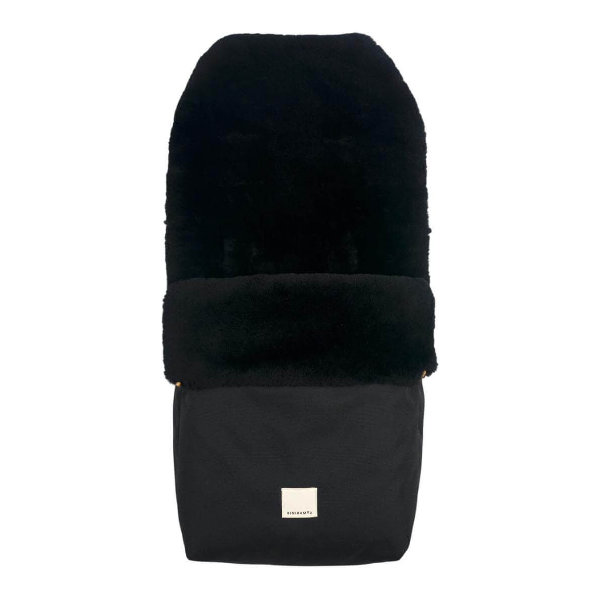 Chancelière en peau de mouton PUFFMUFF Binibamba noir noir