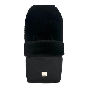 Chancelière en peau de mouton PUFFMUFF Binibamba noir noir