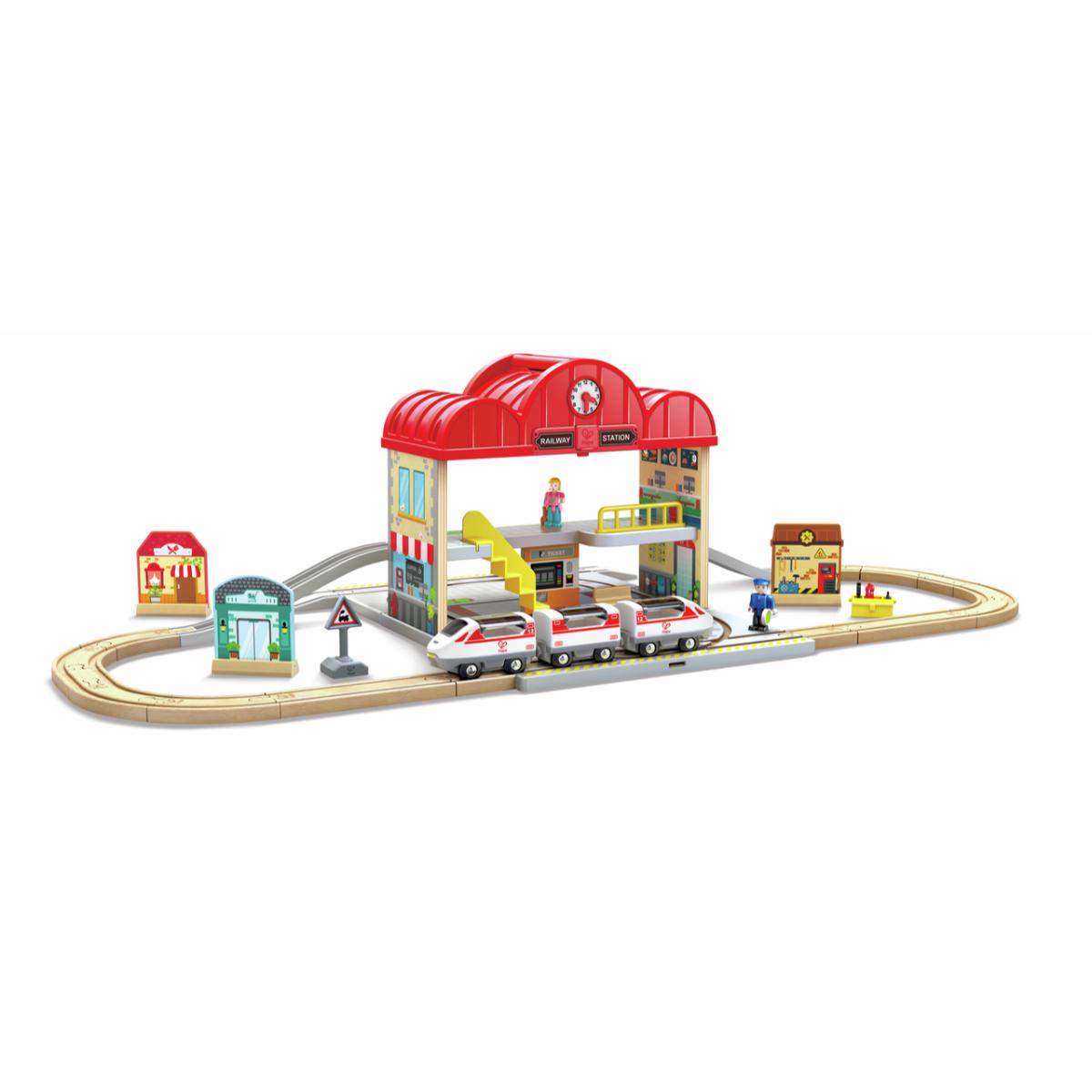 Coffret circuit de train portable Hape