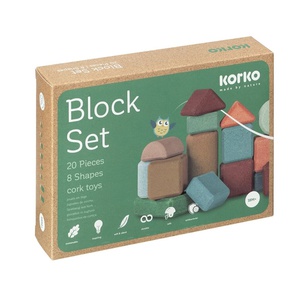 Coffret de blocs de construction en liège Korko