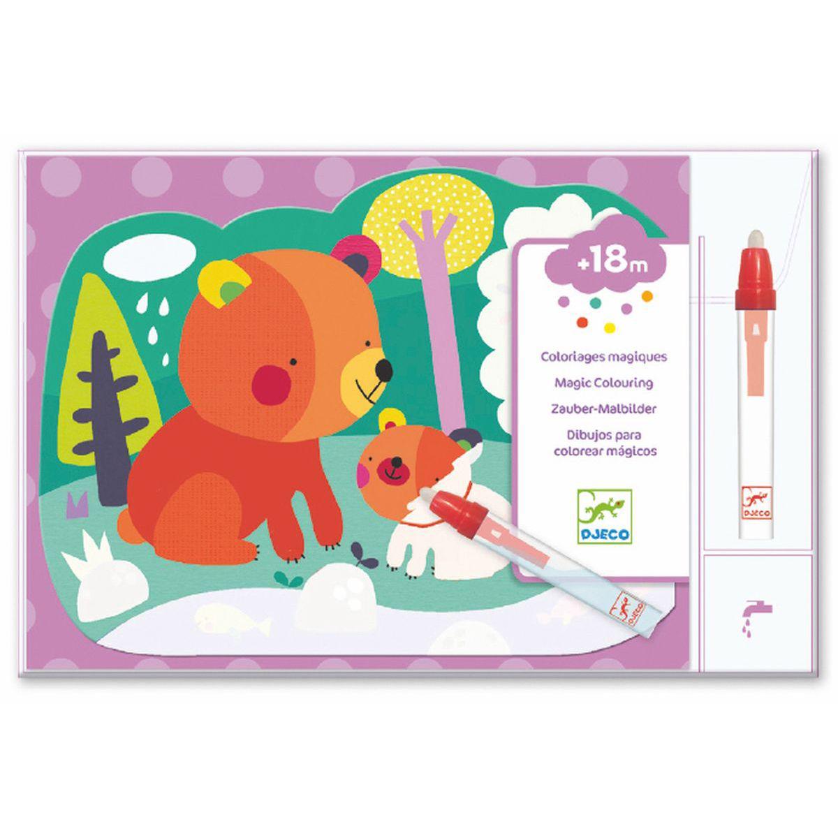 Coloriages des petits CACHÉ DANS LES BOIS Djeco