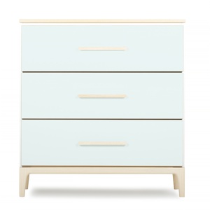 Commode 3 tiroirs NADO Curve finition frêne mint